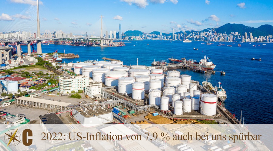 2022: US-Inflation von 7,9 % auch bei uns spürbar